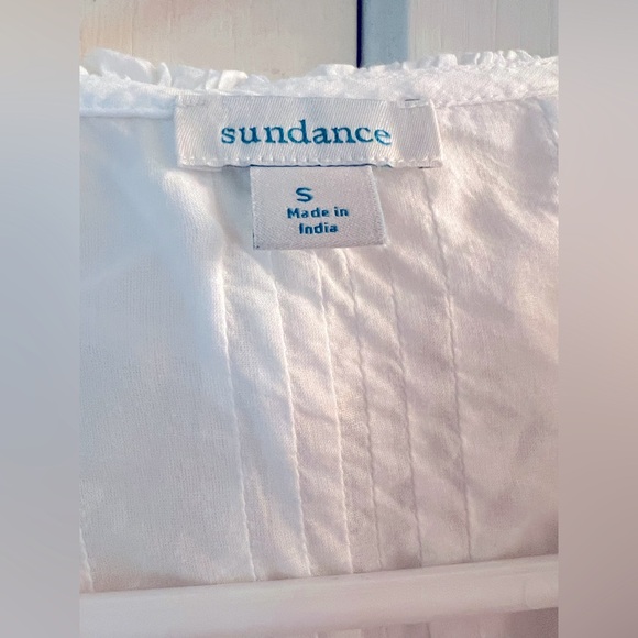Sundance White Ruffled Blouse - Picture 4 of 6